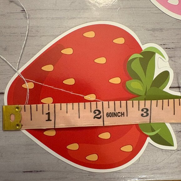 NEW Strawberry Garland Hanging Banner Party Decorations (5 pkgs) (SKU: 207MI) - Picture 2 of 4